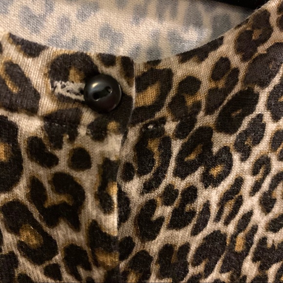 Charter Club leopard print cardigan sweater XL - Picture 3 of 5